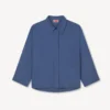 3/4 Sleeves Shirt in Poplin Cotton 3/4 Sleeves Shirt in Poplin Cotton