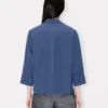 3/4 Sleeves Shirt in Poplin Cotton 3/4 Sleeves Shirt in Poplin Cotton