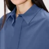 3/4 Sleeves Shirt in Poplin Cotton 3/4 Sleeves Shirt in Poplin Cotton