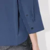 3/4 Sleeves Shirt in Poplin Cotton 3/4 Sleeves Shirt in Poplin Cotton