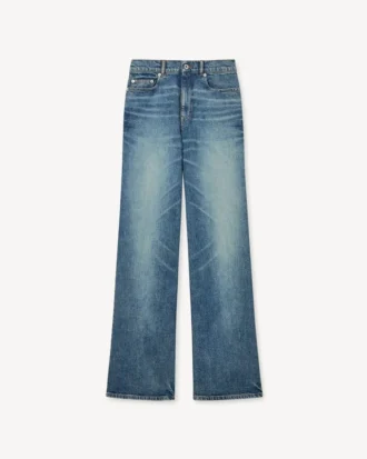 Ayame Wide Jeans in Stretch Japanese Denim