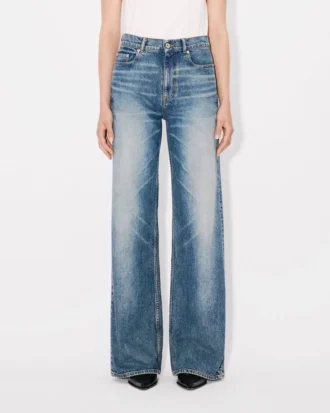 Ayame Wide Jeans in Stretch Japanese Denim
