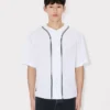 Boke Flower 2.0′ Baseball Short Sleeve Shirt in Cotton Poplin Boke Flower 2.0′ Baseball Short Sleeve Shirt in Cotton Poplin
