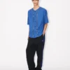 Boke Flower 2.0′ Baseball Short Sleeve Shirt in Cotton Poplin Boke Flower 2.0′ Baseball Short Sleeve Shirt in Cotton Poplin