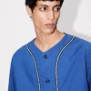 Boke Flower 2.0′ Baseball Short Sleeve Shirt in Cotton Poplin Boke Flower 2.0′ Baseball Short Sleeve Shirt in Cotton Poplin
