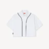 Boke Flower 2.0′ Baseball Short Sleeve Shirt in Poplin Cotton Boke Flower 2.0′ Baseball Short Sleeve Shirt in Poplin Cotton