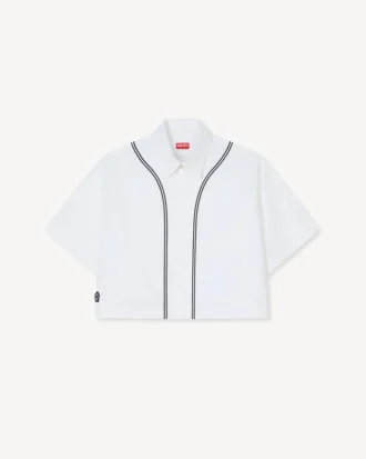 Boke Flower 2.0′ Baseball Short Sleeve Shirt in Poplin Cotton