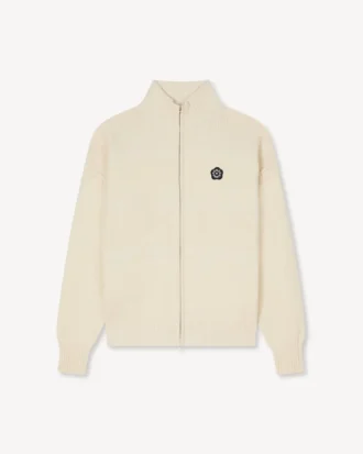 Boke Flower 2.0′ Embroidered Cardigan in Cotton and Wool