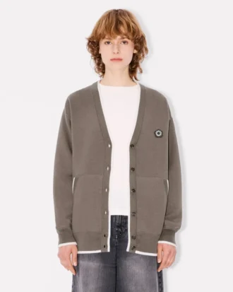 Boke Flower 2.0′ Embroidered Cardigan in Cotton and Wool