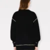 Boke Flower 2.0′ Embroidered Cardigan in Wool Cotton Boke Flower 2.0′ Embroidered Cardigan in Wool Cotton