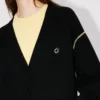 Boke Flower 2.0′ Embroidered Cardigan in Wool Cotton Boke Flower 2.0′ Embroidered Cardigan in Wool Cotton