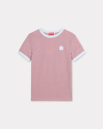 Boke Flower 2.0′ Embroidered Fitted T-Shirt in Cotton