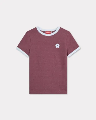 Boke Flower 2.0′ Embroidered Fitted T-Shirt in Cotton