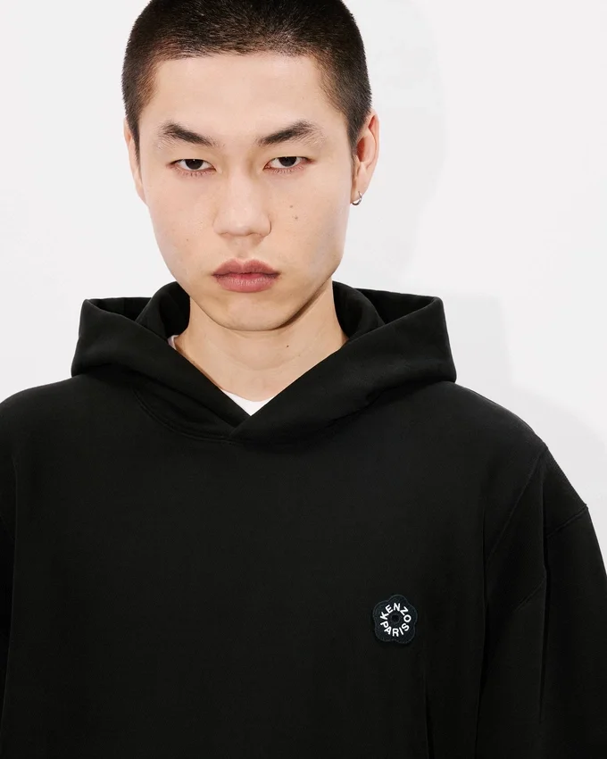 Boke Flower 2.0′ Embroidered Hoodie in Cotton Boke Flower 2.0′ Embroidered Hoodie in Cotton