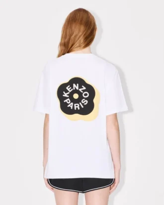 Boke Flower 2.0′ Embroidered Loose T-Shirt in Cotton