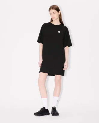 Boke Flower 2.0′ Embroidered Oversized T-Shirt Dress in Cotton