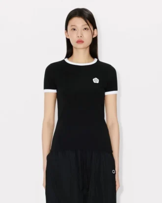 Boke Flower 2.0′ Embroidered Rib T-Shirt