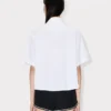 Boke Flower 2.0′ Embroidered Short Slevee Shirt in Cotton Poplin Boke Flower 2.0′ Embroidered Short Slevee Shirt in Cotton Poplin