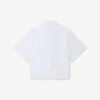 Boke Flower 2.0′ Embroidered Short Slevee Shirt in Cotton Poplin Boke Flower 2.0′ Embroidered Short Slevee Shirt in Cotton Poplin