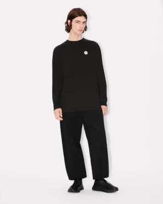 Boke Flower 2.0′ Embroidered Straight Jogpants in Cotton
