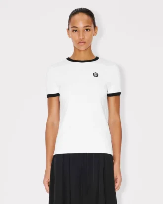 Boke Flower 2.0′ Embroidered T-Shirt in Cotton