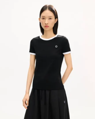 Boke Flower 2.0′ Embroidered T-Shirt in Cotton