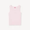 Boke Flower 2.0′ Embroidered Tank Top in Cotton