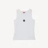 Boke Flower 2.0′ Embroidered Tank Top in Cotton