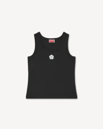 Boke Flower 2.0′ Embroidered Tank Top in Cotton