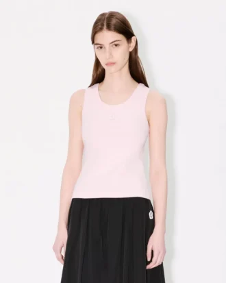 Boke Flower 2.0′ Embroidered Tank Top in Cotton