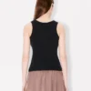 Boke Flower 2.0′ Embroidered Tank Top in Cotton