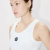Boke Flower 2.0′ Embroidered Tank Top in Cotton