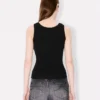 Boke Flower 2.0′ Embroidered Tank Top in Mixed Viscose Boke Flower 2.0′ Embroidered Tank Top in Mixed Viscose
