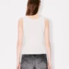 Boke Flower 2.0′ Embroidered Tank Top in Mixed Viscose Boke Flower 2.0′ Embroidered Tank Top in Mixed Viscose