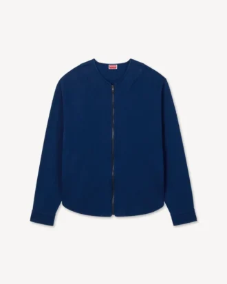 Boke Flower 2.0′ Embroidered Zip up Cardigan in Cotton
