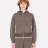 Boke Flower 2.0′ Embroidered Zip-Up Hoodie in Cotton and Wool Boke Flower 2.0′ Embroidered Zip-Up Hoodie in Cotton and Wool