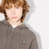 Boke Flower 2.0′ Embroidered Zip-Up Hoodie in Cotton and Wool Boke Flower 2.0′ Embroidered Zip-Up Hoodie in Cotton and Wool
