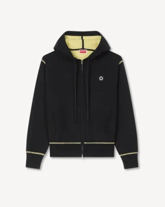 Boke Flower 2.0′ Zip up Hoodie in Wool Cotton