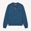 Boke Flower’ Cardigan in Cotton Wool Boke Flower’ Cardigan in Cotton Wool