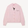 Boke Flower’ Cardigan in Cotton Wool Boke Flower’ Cardigan in Cotton Wool