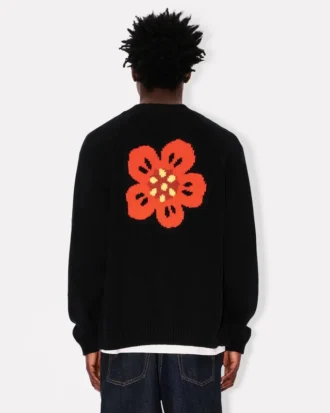 Boke Flower’ Cardigan in Cotton Wool