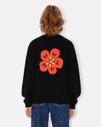 Boke Flower’ Cardigan in Cotton Wool