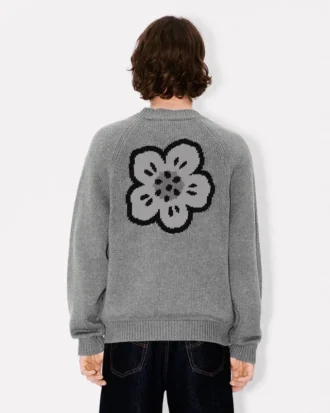 Boke Flower’ Cardigan in Cotton Wool