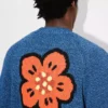 Boke Flower’ Cardigan in Cotton Wool Boke Flower’ Cardigan in Cotton Wool