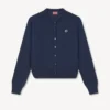 Boke Flower’ Embroidered Cardigan in Merino Wool Boke Flower’ Embroidered Cardigan in Merino Wool