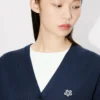 Boke Flower’ Embroidered Cardigan in Merino Wool Boke Flower’ Embroidered Cardigan in Merino Wool