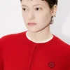Boke Flower’ Embroidered Cardigan in Merino Wool Boke Flower’ Embroidered Cardigan in Merino Wool
