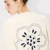Boke Flower’ Embroidered Cardigan in Wool