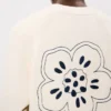 Boke Flower’ Embroidered Cardigan in Wool