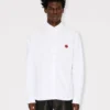 Boke Flower’ Embroidered Casual Shirt in Cotton Oxford Boke Flower’ Embroidered Casual Shirt in Cotton Oxford